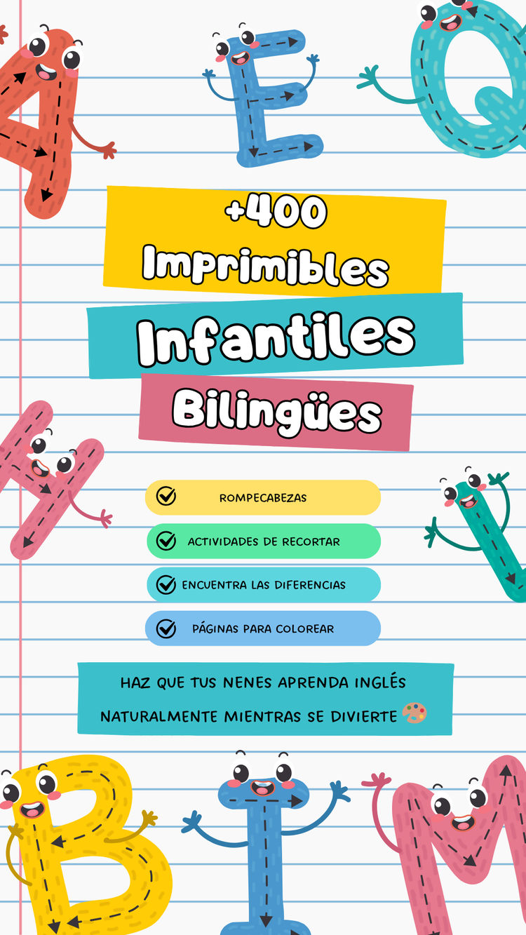 Pack educativo infantil bilingüe